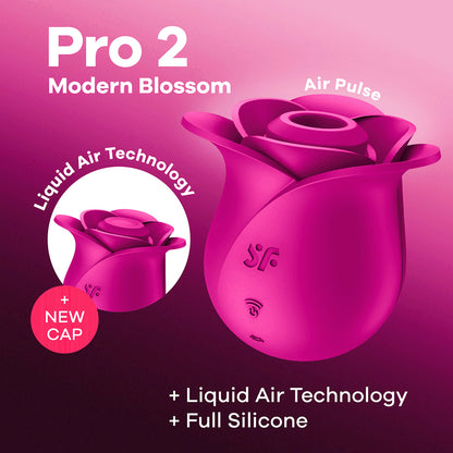 Satisfyer Pro 2 Modern Blossom - Hot Pink Clitoral Stimulator with Air Pulse Technology