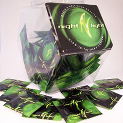 Paradise Marketing Night Light 72 Pc Bowl – Glow-in-the-Dark Condoms