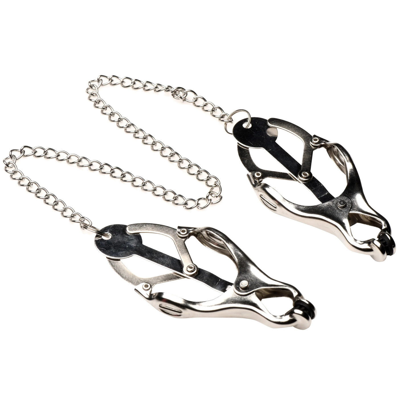 Primal Spiked Clover Nipple Clamps – Silver – Intense Nipple Stimulation