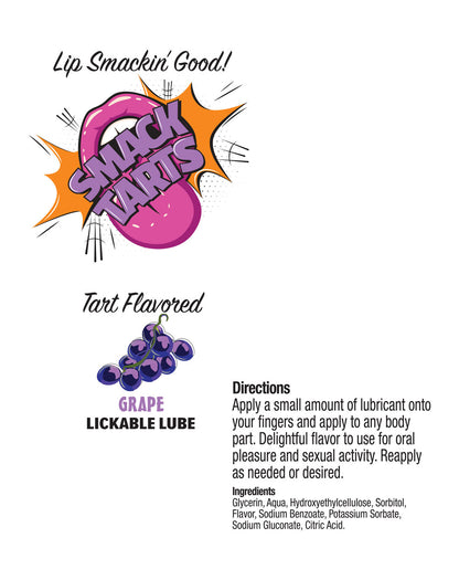 Little Genie Smack Tarts Lickable Flavored Lubricant - Grape - 2oz