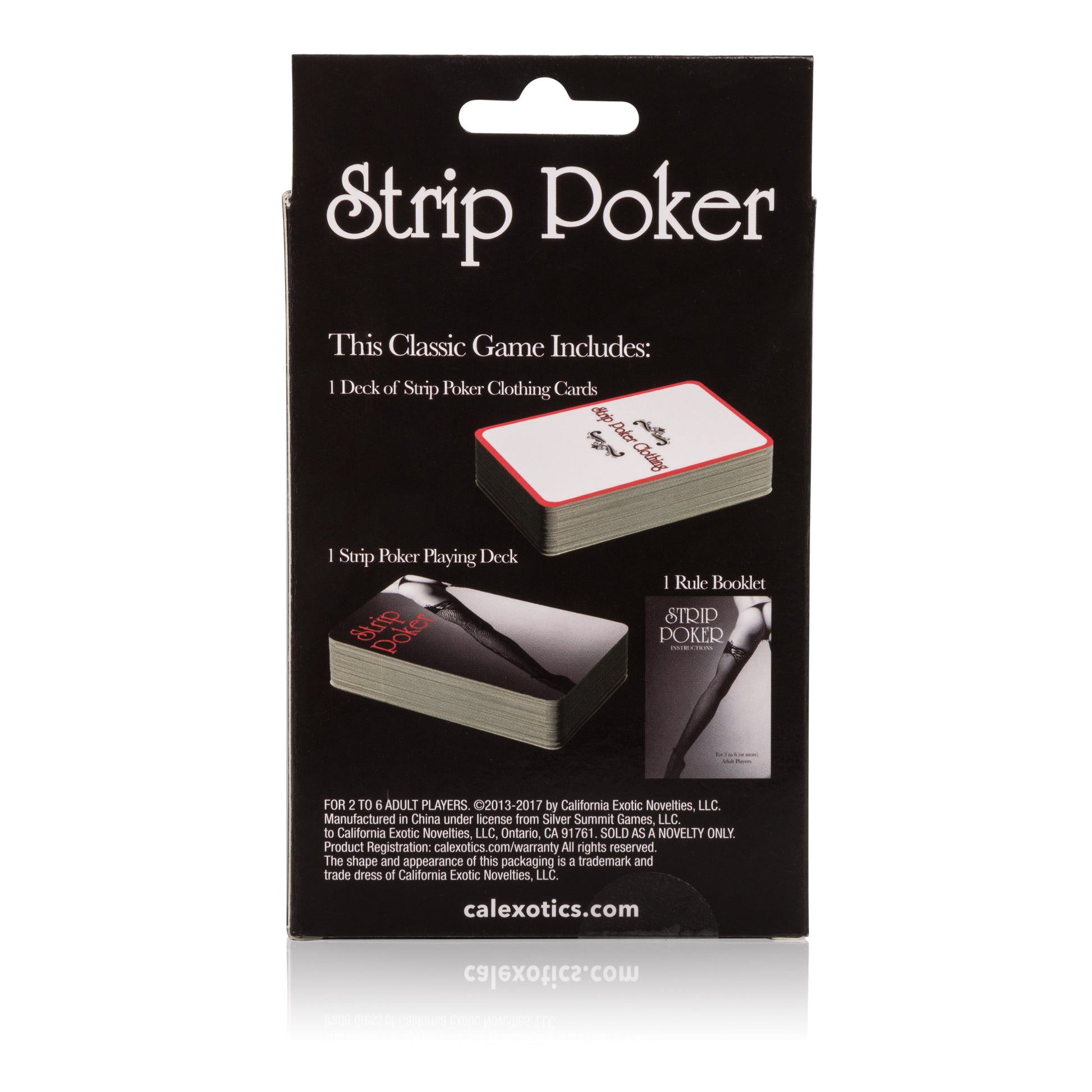 CalExotics Strip Poker Game – Includes Cards and Rule Booklet