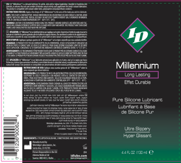 ID Millennium Silicone Lubricant 4.4 Oz – Long-Lasting Silicone Formula