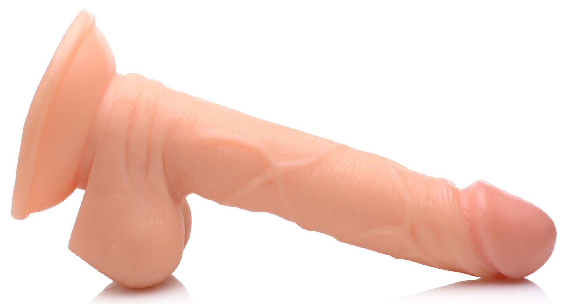 Pop Pecker 6.5 Inch Dildo with Balls - Beige