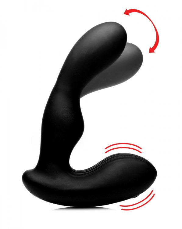 XR Brands 7x P-Milker Silicone Prostate Stimulator with Remote Control – Black
