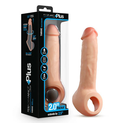 Blush Performance Plus Thrive Silicone Penis Extender - Beige - 2.5 Inch Length Increase