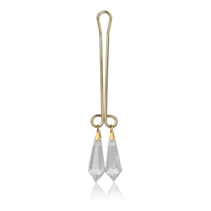 CalExotics Intimate Play Clitoral Jewelry - Clear - Non-Piercing Clip