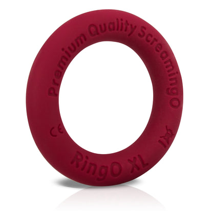 Screaming O RingO Ritz XL Cockring - Red - Liquid Silicone