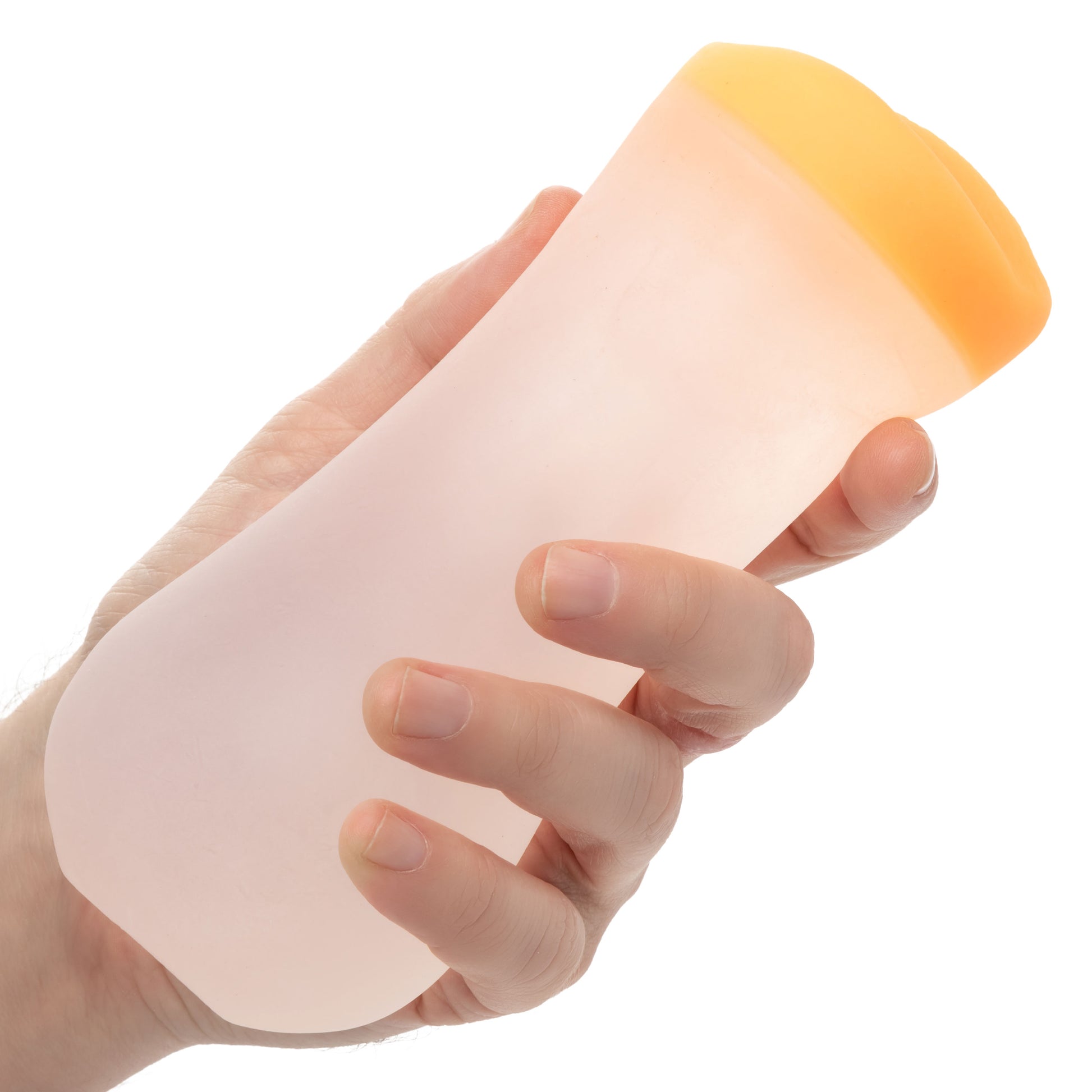 CalExotics Gripper Deep Pussy Grip - Closed Ended Heavy-Duty Masturbator - Orange