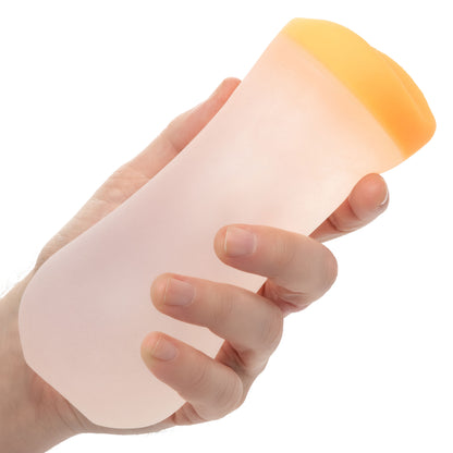 CalExotics Gripper Deep Pussy Grip - Closed Ended Heavy-Duty Masturbator - Orange