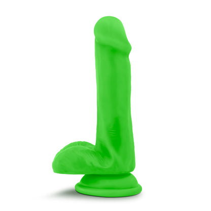 Blush Neo 6 Inch Dual Density Cock with Balls - Neon Green