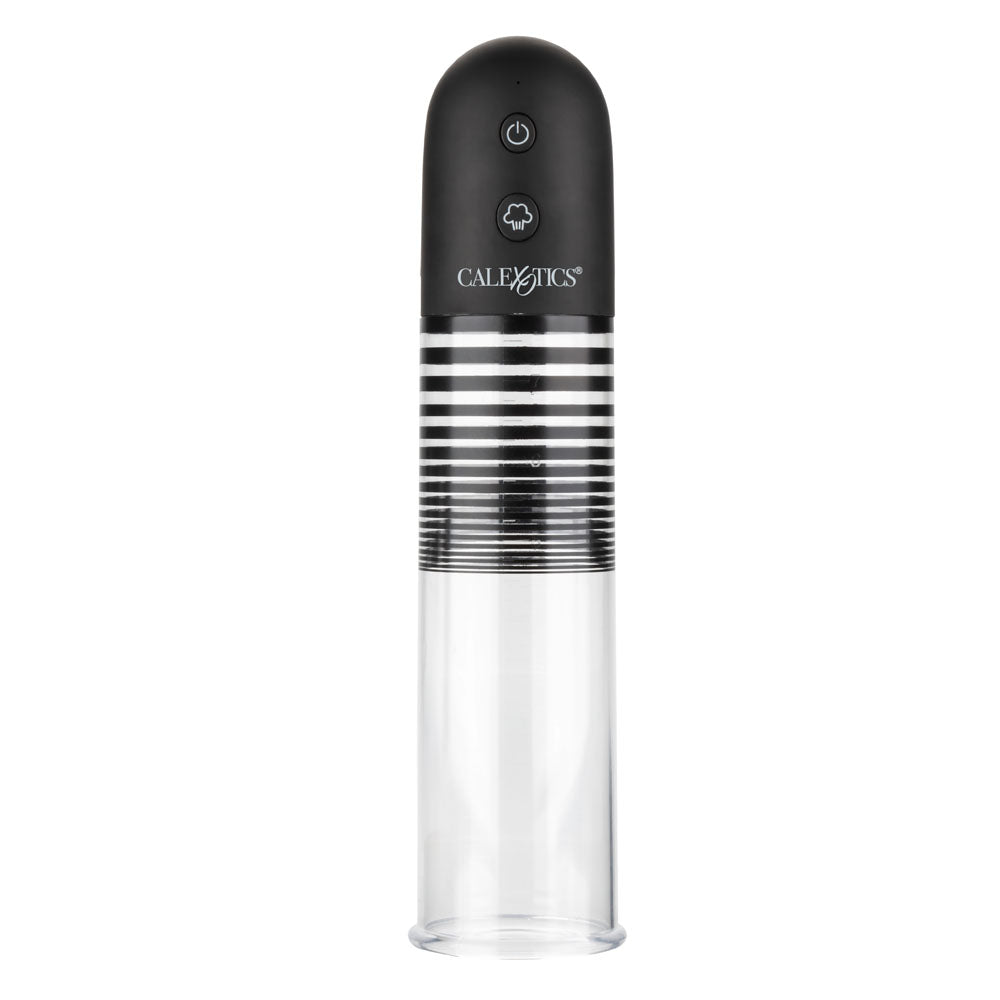 CalExotics Optimum Series Rechargeable EZ Pump Kit – Black – Suction Pump with Dual Silicone Ring