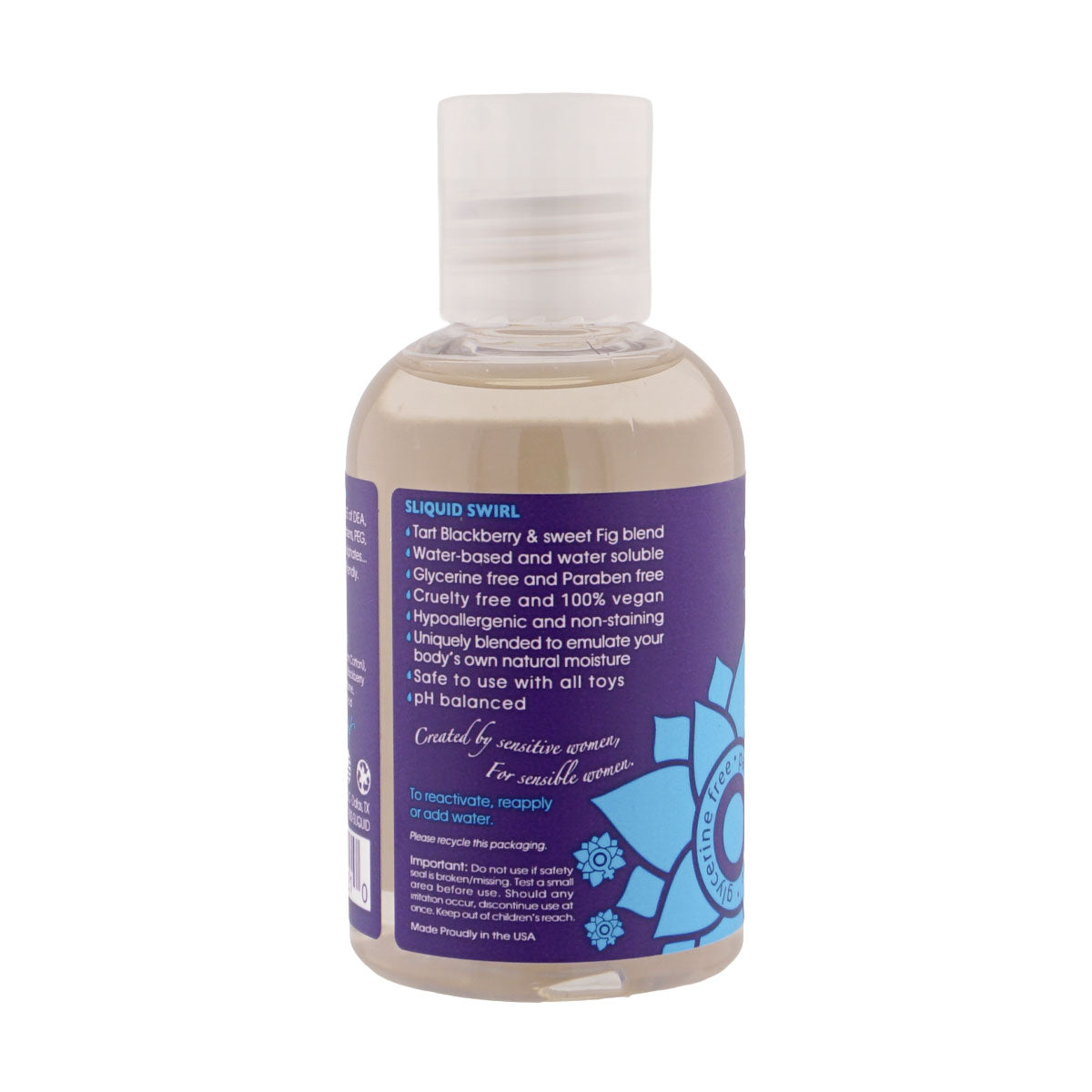 Sliquid Naturals Swirl Blackberry Fig Water-Based Lubricant - 4.2 Fl Oz