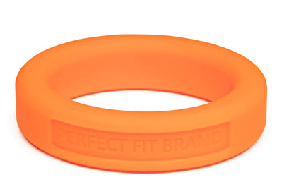 Perfect Fit Hefty Penis Ring, Silicone-TPR Blend, 1.75 in (44 mm) Diameter – Orange