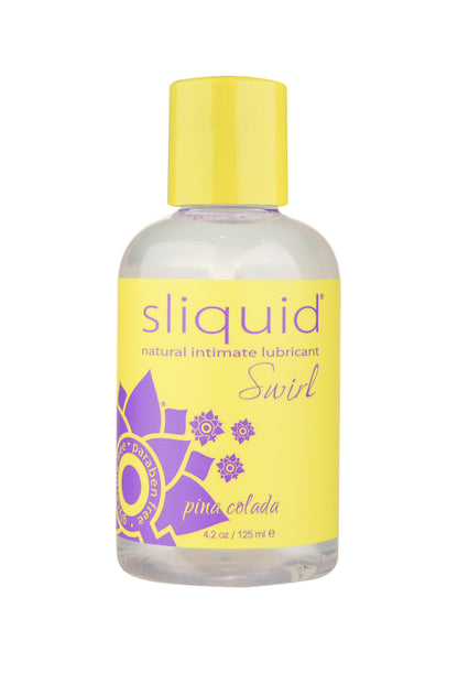 Sliquid Naturals Swirl Pina Colada Flavored Water-Based Lubricant - 4.2 Fl. Oz.