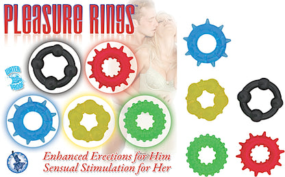 Nasstoys Pleasure Rings – Waterproof TPE Rings – Multi