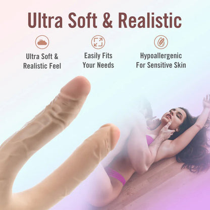 Dr. Skin Plus 16.5-Inch Posable Double Dong - Beige