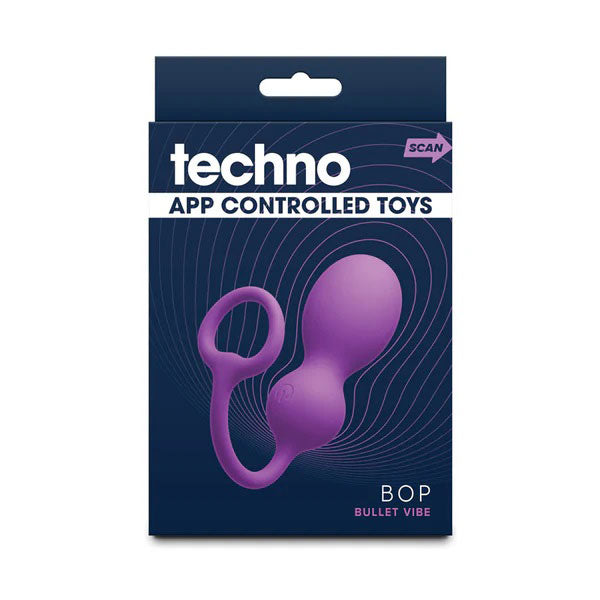 Techno Bop Insertable Vibrator with App Control – Purple