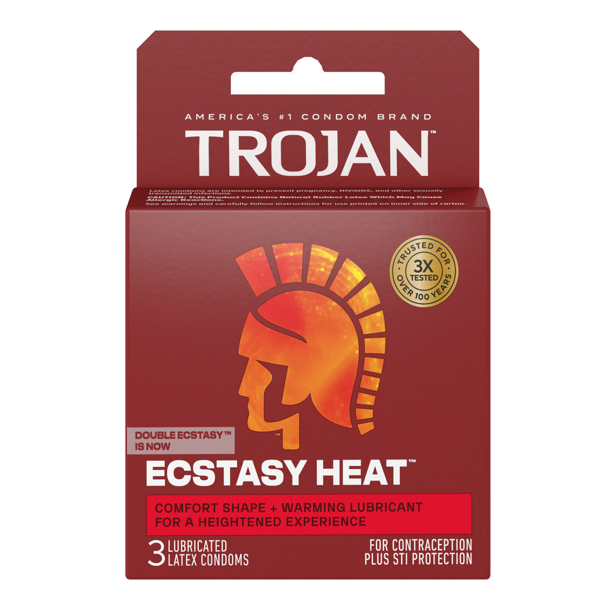 Trojan Double Ecstasy Condoms – 3 Pack
