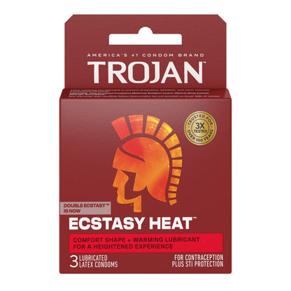Trojan Double Ecstasy Condoms – 3 Pack