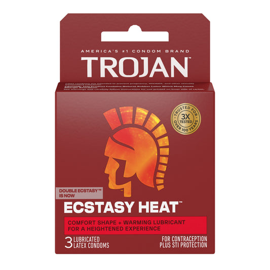 Trojan Double Ecstasy Condoms – 3 Pack