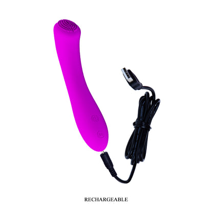 Pretty Love Len Rechargeable Wand - Multi-Function G-Spot Massager - Purple