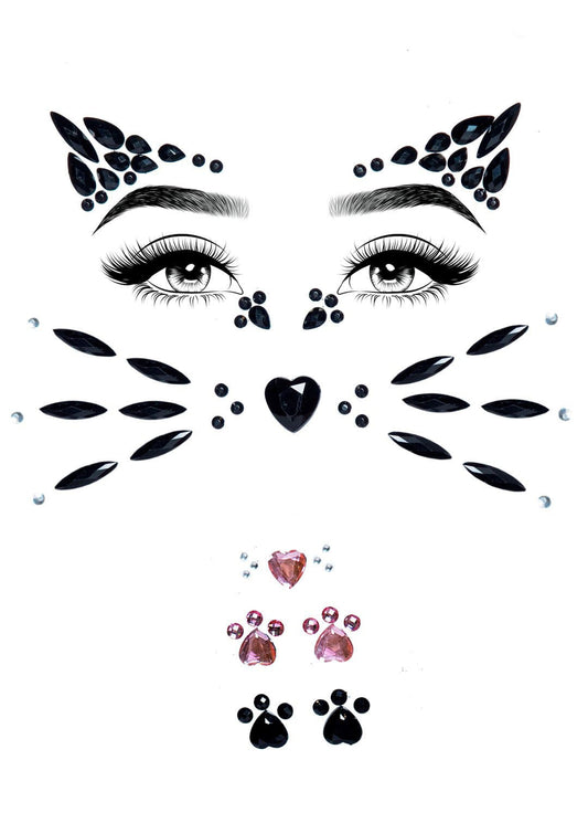 Leg Avenue Animal Rhinestone Stick-on Jewels - Face and Body Decoration - Multi-Color