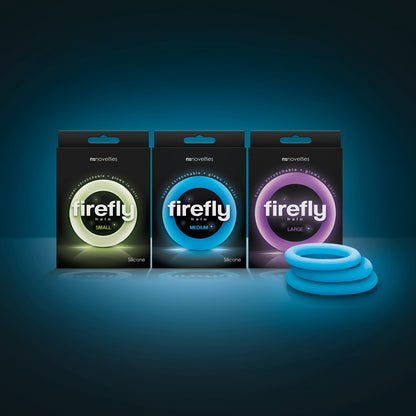 nsnovelties Firefly Halo Small Glow-in-the-Dark Cock Ring – Blue