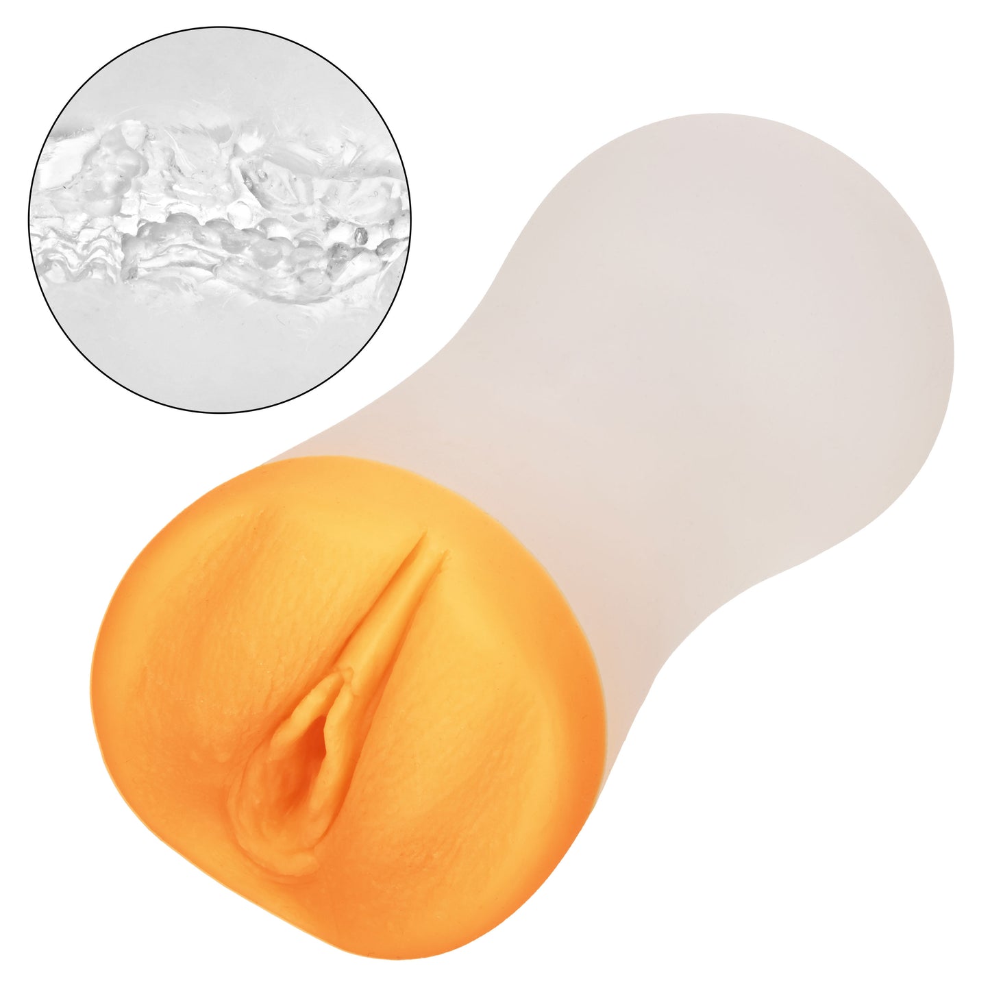 CalExotics Gripper Deep Pussy Grip - Closed Ended Heavy-Duty Masturbator - Orange