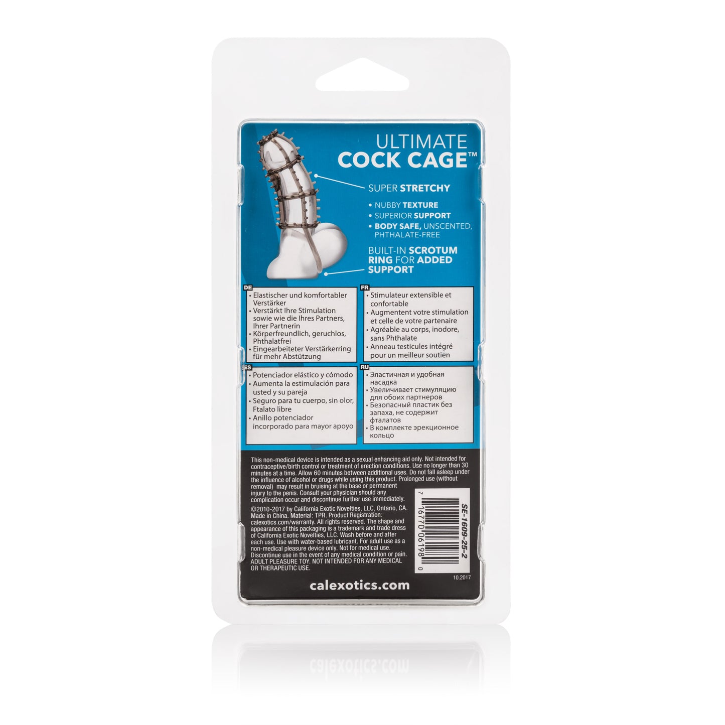 CalExotics Ultimate Cock Cage - Erection Enhancer - Gray