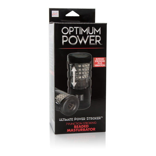 Optimum Power Ultimate Power Stroker – Multi-Function Vibrating Male Masturbator – Black
