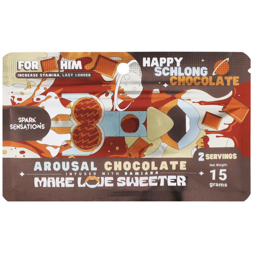 Happy Chocha Chocolate - Liquid Arousal Chocolate - 12 Pack Display