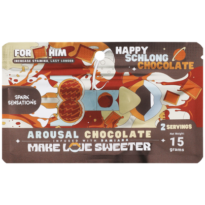 Happy Chocha Chocolate - Liquid Arousal Chocolate - 12 Pack Display