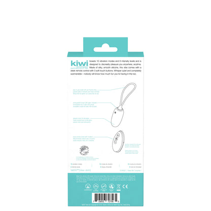 VeDO Kiwi Rechargeable Insertable Bullet - Tease Me Turquoise with 10 Vibration Modes