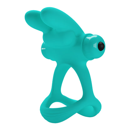 Pretty Love Passionate Dante Penis Ring - Turquoise - Waterproof with Multi-Function Vibration