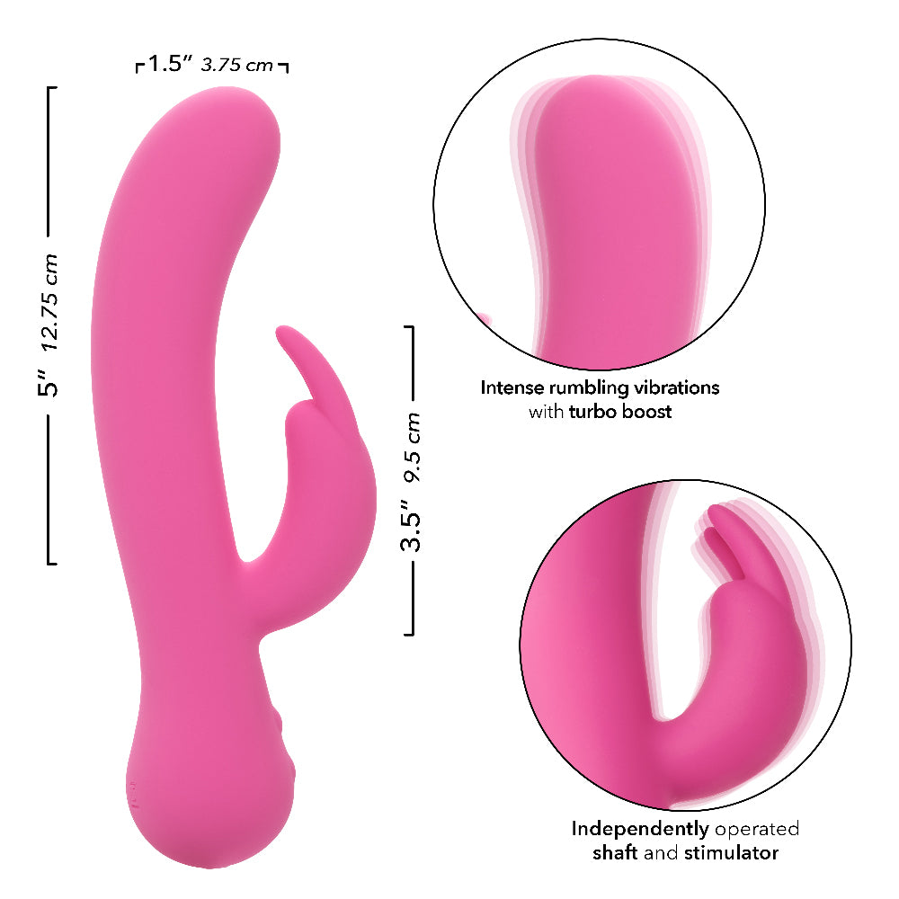 CalExotics First Time Rechargeable Bunny Vibrator – Pink
