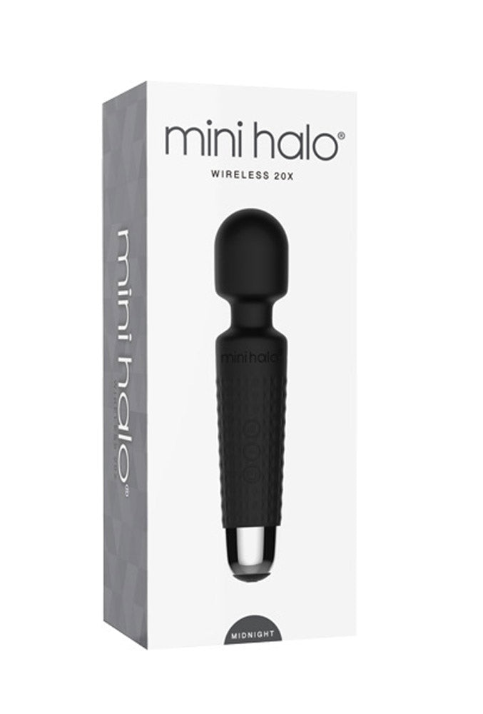 Viben Mini Halo Midnight Rechargeable Wand Massager - Black