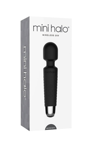 Viben Mini Halo Midnight Rechargeable Wand Massager - Black