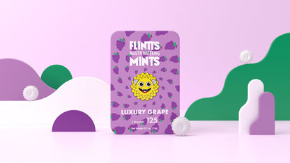 Flintts Mouth Watering Mints - Grape Flavor - 125 Count