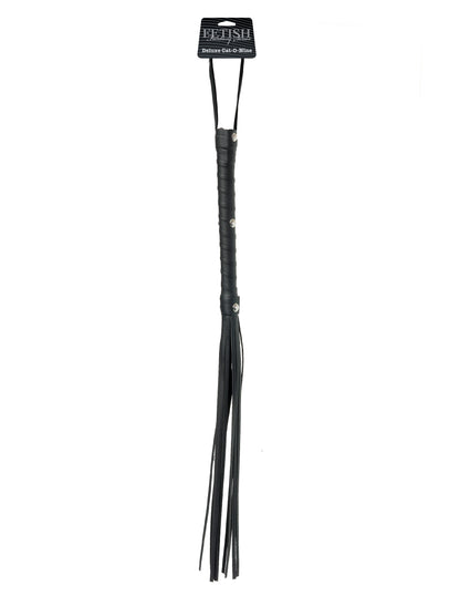 Pipedream Deluxe Cat o' Nine Tails Flogger – Black