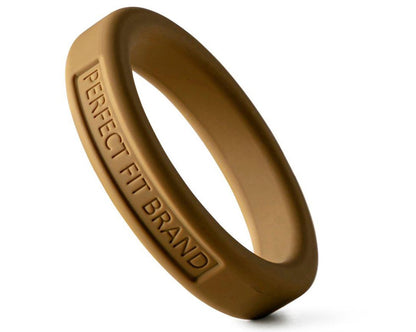 Perfect Fit Hefty Silicone TPR Blend Cock Ring – Gold