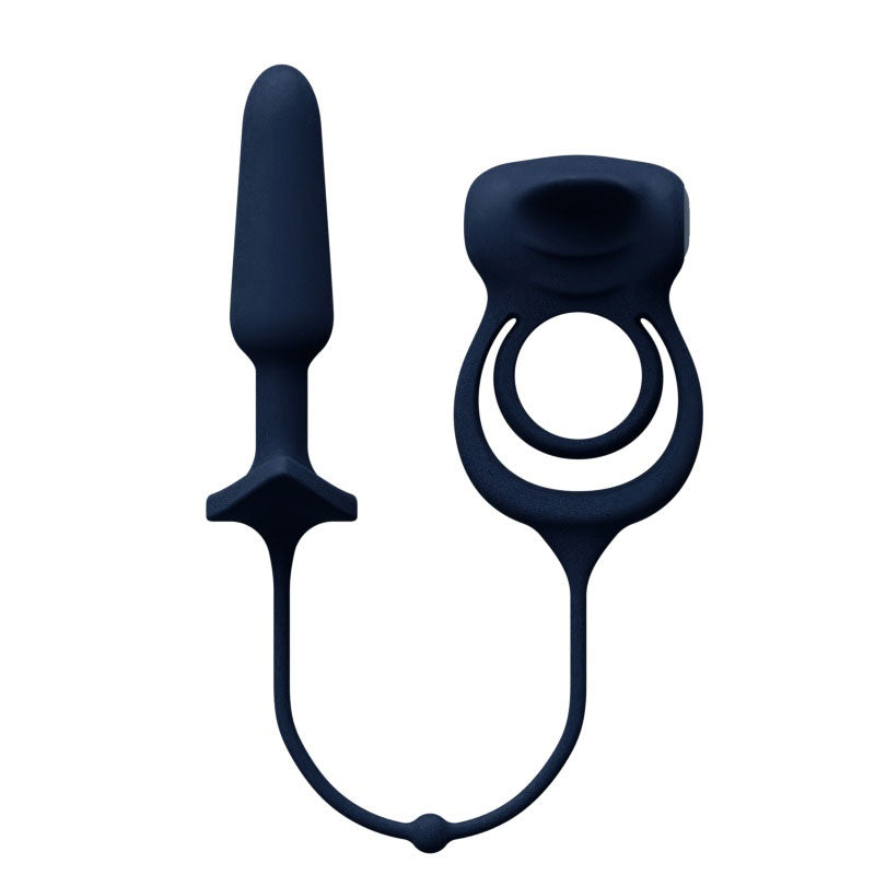 VeDO Humper Rechargeable Dual C-Ring with Anal Plug – Black
