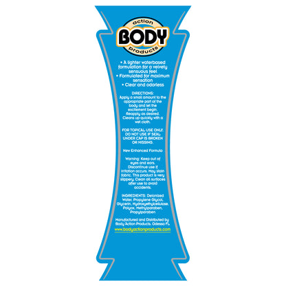 Body Action Ultra Glide Lubricant – Water-Based Personal Lubricant – 4.4 Oz