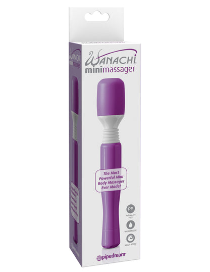 Pipedream Mini Wanachi Massager – Multi-Speed Cordless Vibrator – Purple