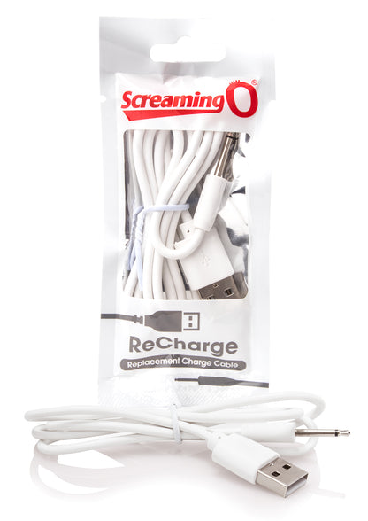 Screaming O ReCharge Charging Cable for Screaming O Products – White