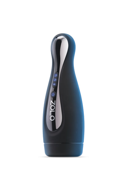 Zolo Blowpin Male Stroker with Suction and Vibration – Black