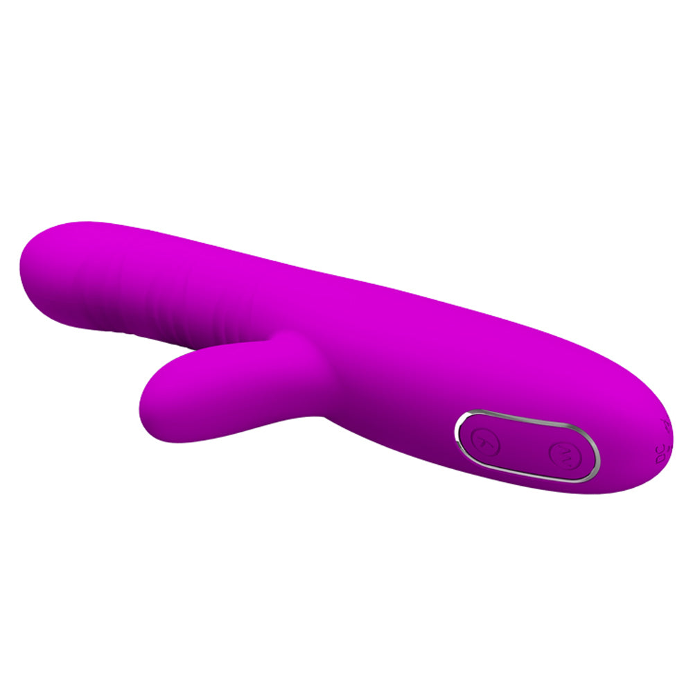 Pretty Love Angelique Come Hither G-Spot Vibrator with Clitoral Stimulator – Fuchsia