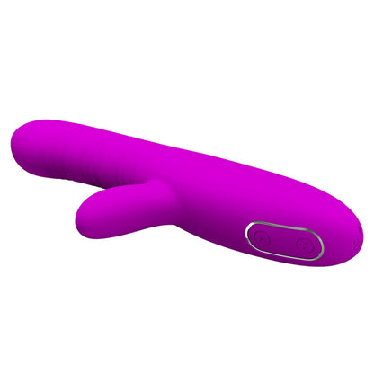 Pretty Love Angelique Come Hither G-Spot Vibrator with Clitoral Stimulator – Fuchsia