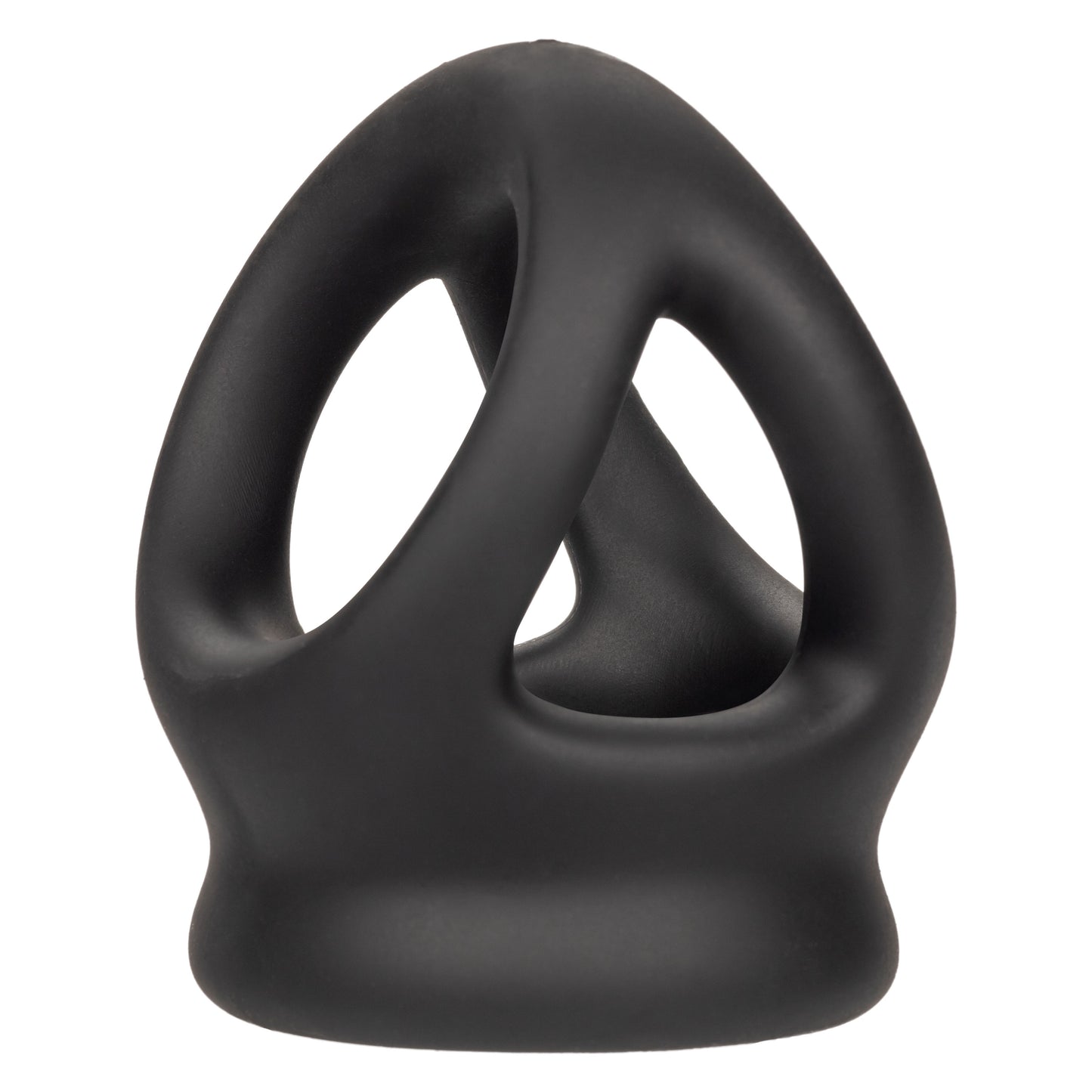 CalExotics Alpha Liquid Silicone Dual Cage and Ring - Black