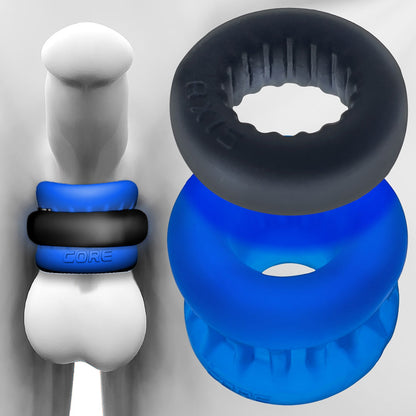 Oxballs Ultracore Blue/Black Ballstretcher with AXIS Power Ring