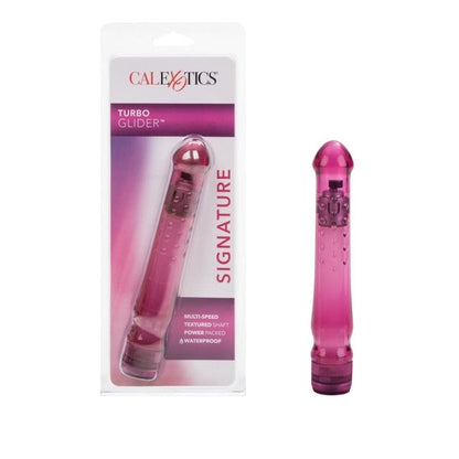 CalExotics Waterproof Turbo Glider Multi-Speed Massager – Raspberry Crush